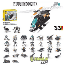 Queeble | Magic 33 Change Building Block Set – 256+ Pieces | Educational STEM Toy for Kids & Adults