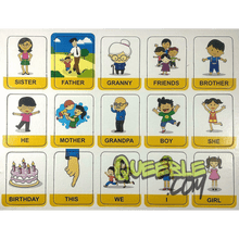 Queeble | Sentence Builder Game – 90 Educational Flash Cards | Learn Grammar & Build Sentences | Age 4+