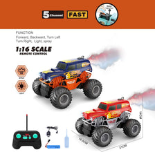 Queeble | LUMO Kaiju RC Monster Truck – 5 Channel Remote Control Car | Off-Road Big Wheels for Kids Age 6+