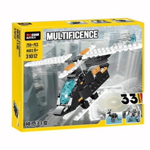 Queeble | Magic 33 Change Building Block Set – 256+ Pieces | Educational STEM Toy for Kids & Adults