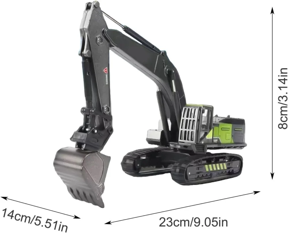 Queeble | Die-Cast Excavator Vehicle (1:50 Scale) - Image 2