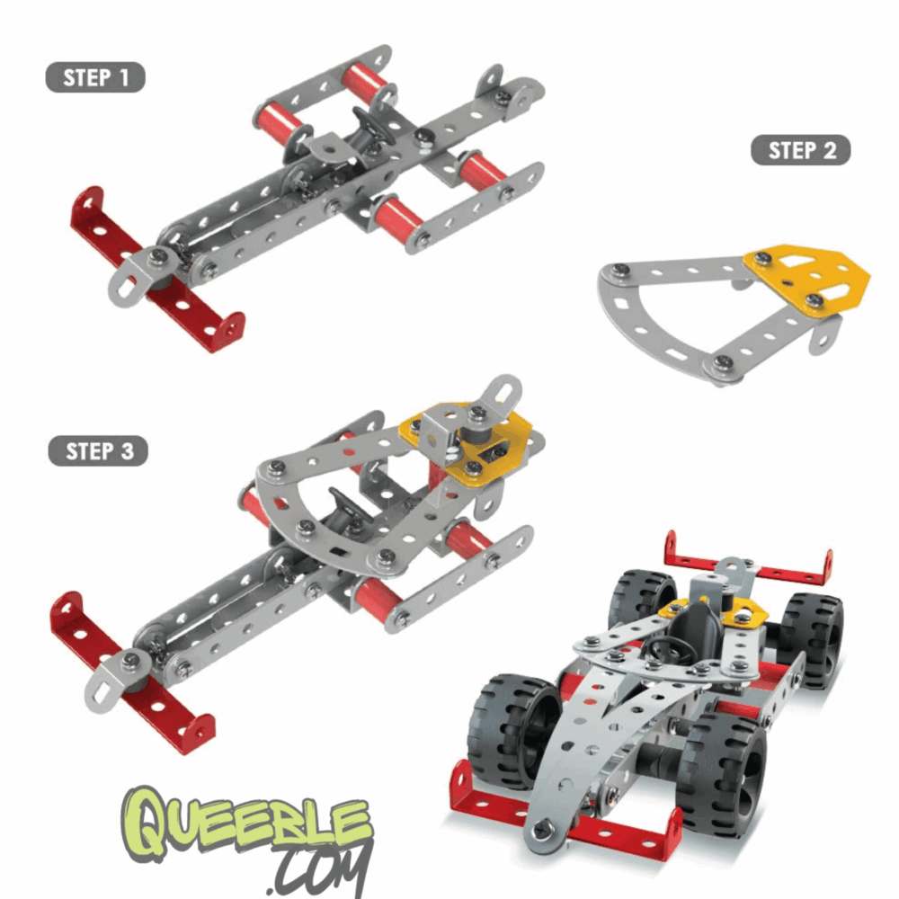 Queeble | Mechanix Set 3 Construction Kit (202 Pcs) - Image 6